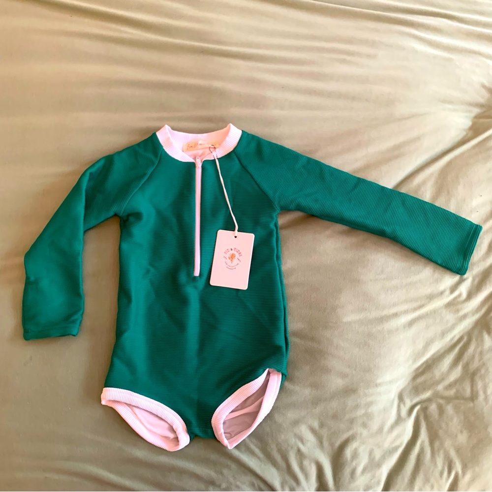 Fin & Vince Onesie Swimsuit in Emerald